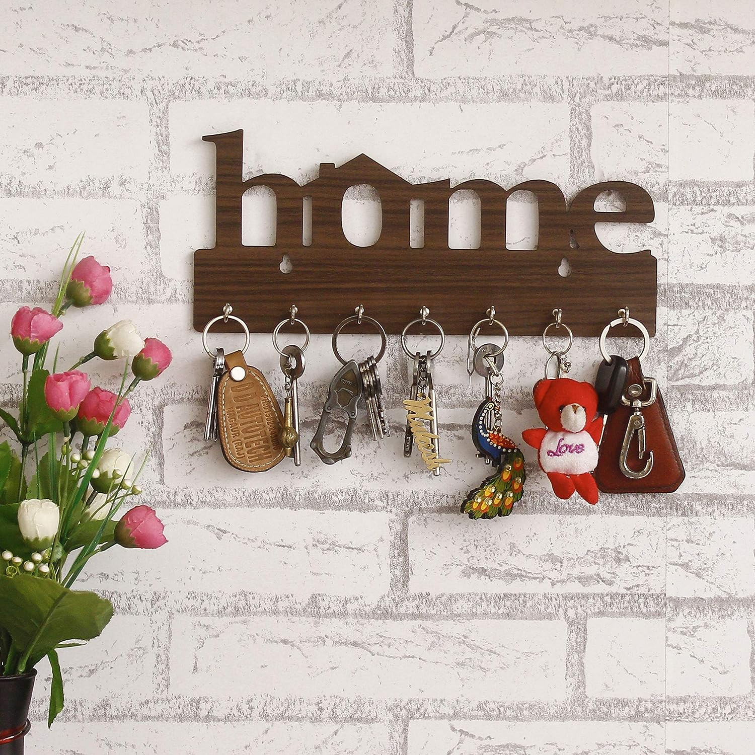 SPO553-Webelkart Premium Home Keys Wooden Key Holder