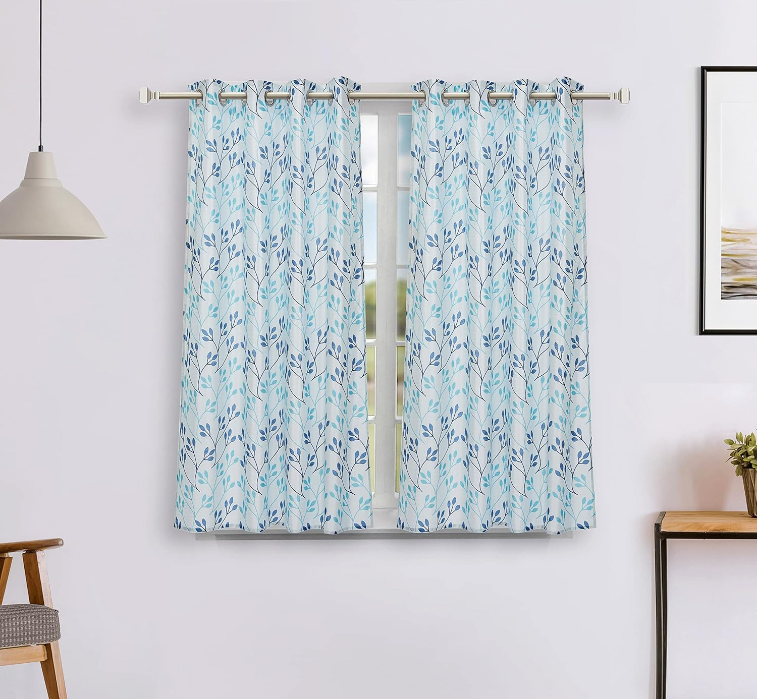 SPO566-Amazon Brand - Solimo Polyester Leaf Print Window Curtain