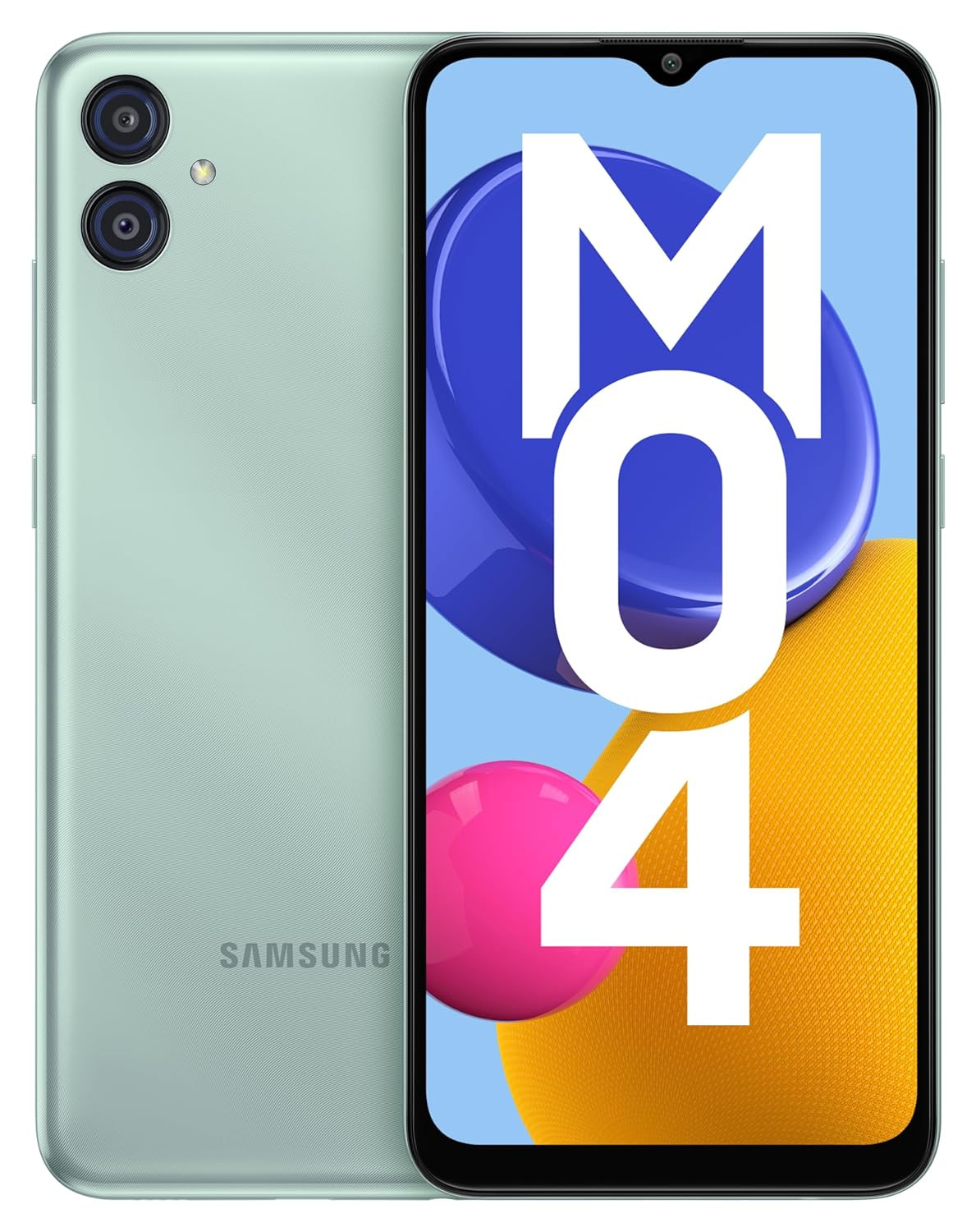 SPO605-Samsung Galaxy M04 Light Green, 4GB RAM, 128GB Storage | Upto 8GB RAM with RAM Plus | MediaTek Helio P35 Octa-core Processor