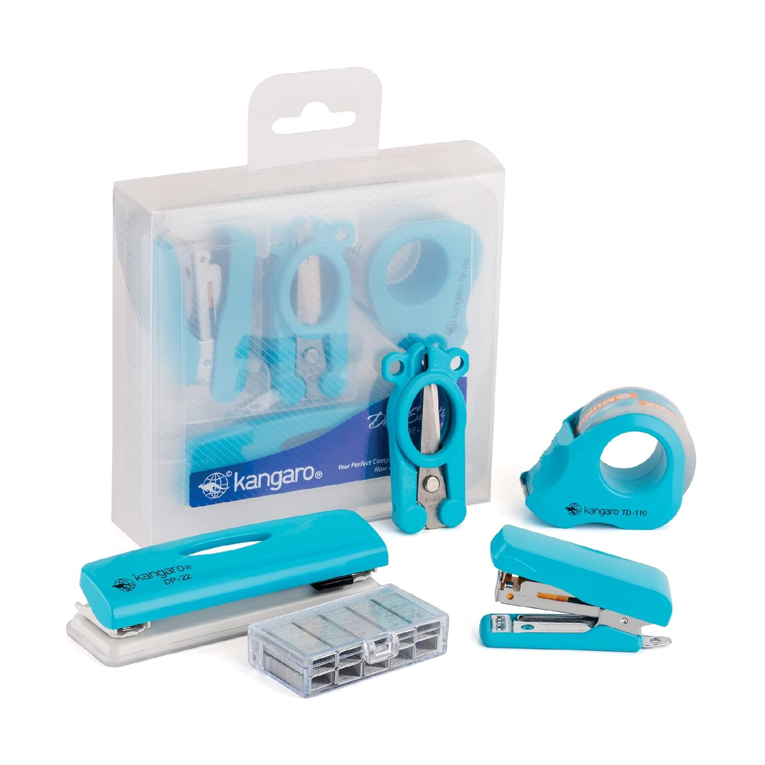 SPO756-Kangaro Desk Essentials DE-Mini 10 Multipurpose Combo Pack | Stationery Combo Gift Set | Color May Vary,