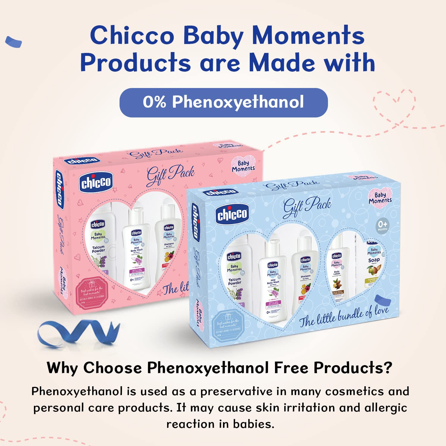 SPO809Chicco Baby Moments Essential Set Pink, Gift Set for Babies, 0m+ Blue