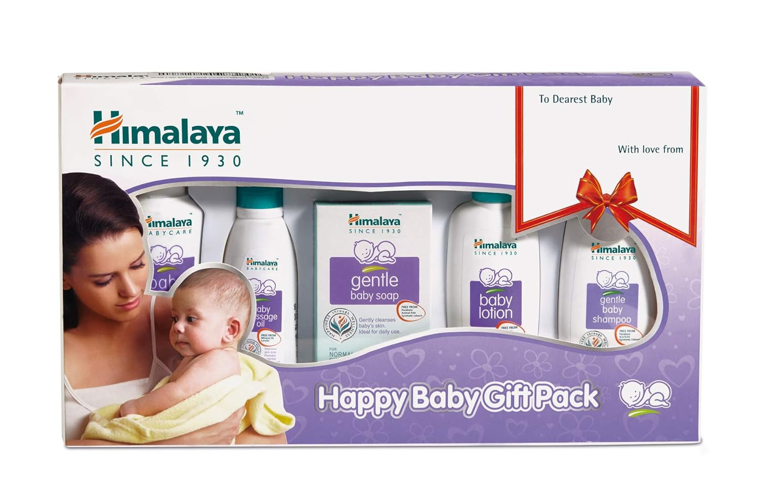 Himalaya Baby Gift Pack (5 pieces) | No.1 Doctor Prescribed | Gentle, Safe & Researched for baby's skin & hair