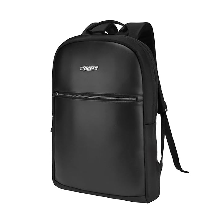 F Gear Yoko Black 10 L Compact Laptop Backpack | Water-Resistant Lightweight Casual Backpack for Office, College & Travel | Compact Laptop with Padded 17 Inch Sleeve, Quick Access Pocket & YKK Zippers