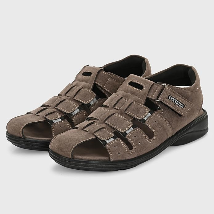 Centrino Sandal for Men | Grip Insole for Stability | Modern Look with Straps | Comfortable Casual look sandal for Men's (9267)