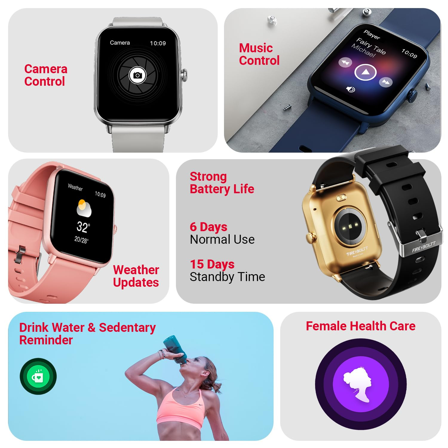 Fire-Boltt Ninja Call Pro Plus Smart Watch 1.83” HD Display, Bluetooth Calling, AI Voice Assistant, 100 Sports Modes, IP67 Waterproof, SpO2 Monitor, Smart Watch for Man & Woman- Black