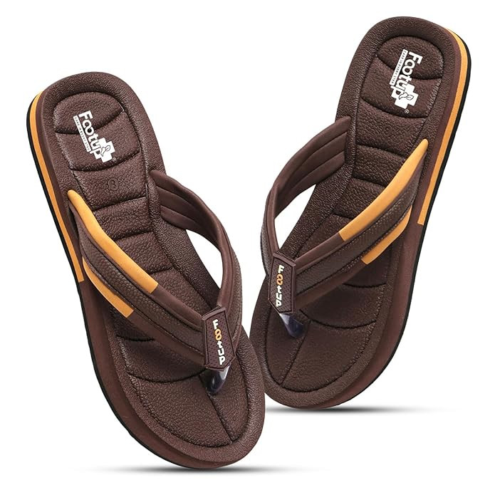 Orthopedic Soft Slippers for Men | Comfortable Non-Slip Casual Sandals | Stylish Lightweight Everyday Wear Flip Flops with Cushioned Sole