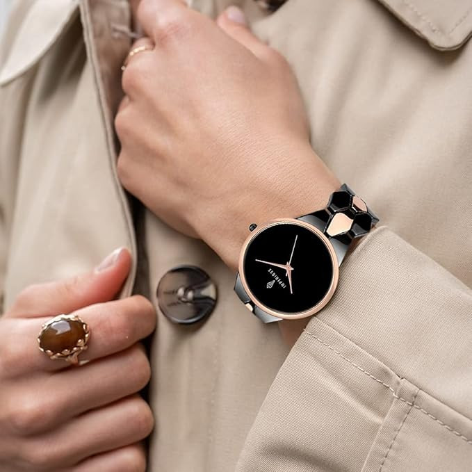 IMPERIOUS - THE ROYAL WAY Metal Analog Women'S Watch (Black Dial Colored Strap)