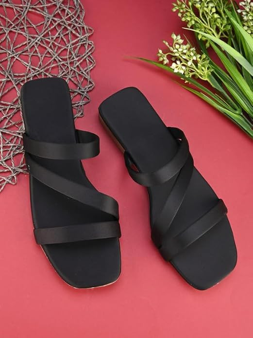 XE Looks Stylish Fancy & Attractive Flat Slipper with Unique Design For Women & Girls