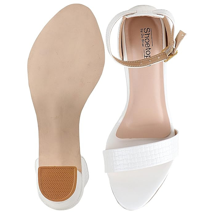 Shoetopia Womens/Girls Woven Design Block Heels Sandals