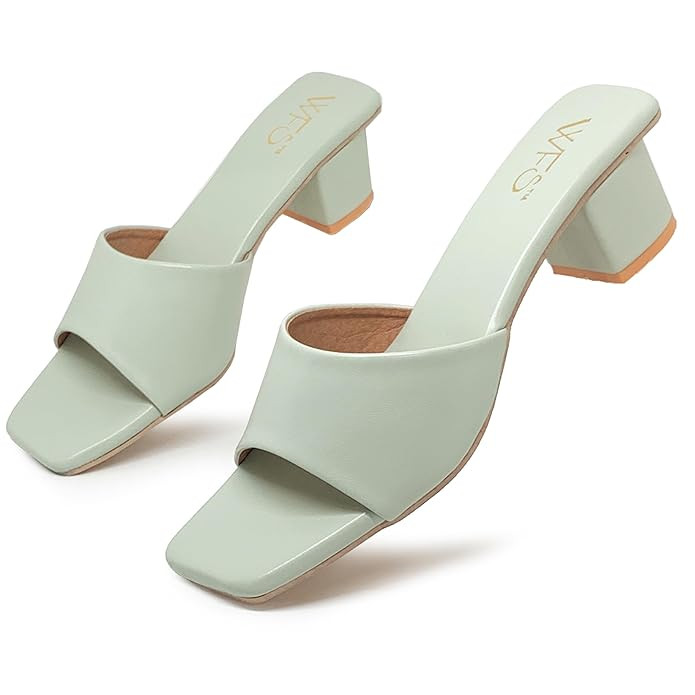 WFS Women 2 Inch Block Heel Fashion Sandal