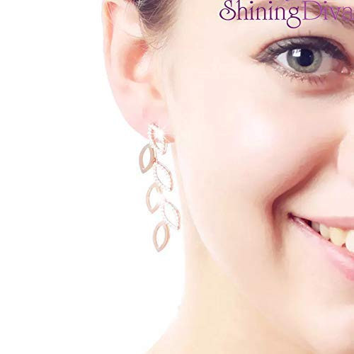 Shining Diva Fashion 18K Stylish Fancy Traditional Gold Plated Drop Earrings for Women - Golden (9850er)