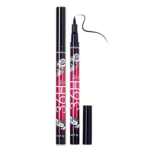 36h Eyeliner Waterproof Pen Eye Liner Best Professional Oil Free Matte Glossy Natural Sketch Pencil Marker Long Lasting For Newborn baby Women Girls Makeup Eyeliners (Pack of 1)