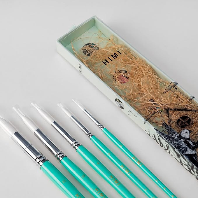 HIMI Little Bird - Brush Set - 5 pcs - Green