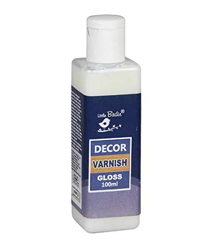 Little Birdie Decor Varnish 100ml - Gloss | for Ultimate Weather Protection & Durable Gloss Finish | Non Yellowing | Artist's Varnish for Acrylic & Oil Painting