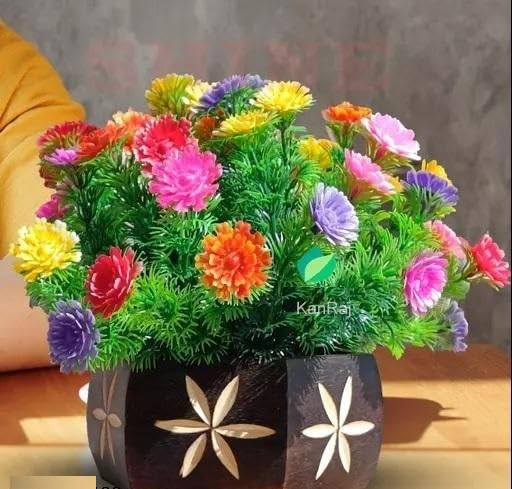 Home Decor Artificial Plant's, Flowers Set of 1 (Multicolor)
