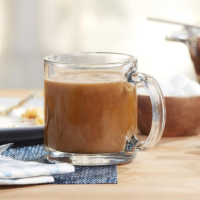 My Coffee is Strong so am i Unique and Stylish Love Quote Printed Transparent Coffee Mug Tea Cup | Unique and Stylish | Gift for Anyone On Any Occasion | Pack of 1, 330ml, Glass