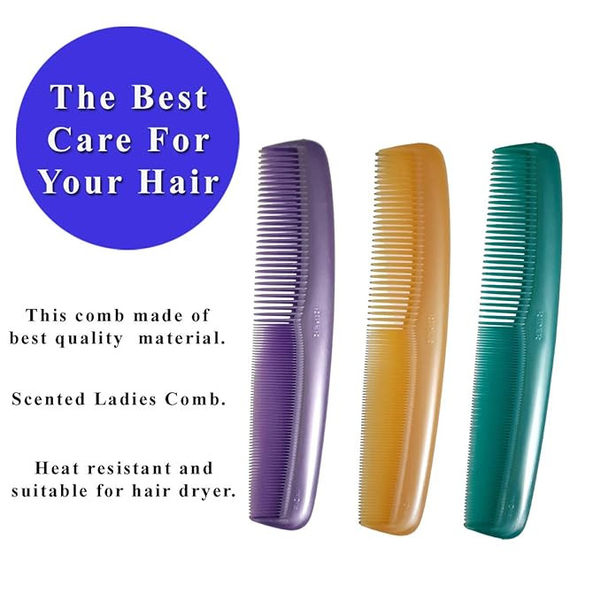 Hair Combs For Men & Women For All Types Of Hair Pack Of -03