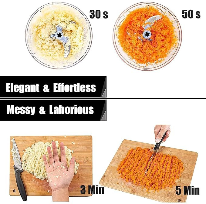 Chopper for Kitchen Use 1000ml,5 Blade Steel Large Manual Hand-Press Vegetable Chopper Mixer Cutter Push Chopper to Cut Onion, Salad, Tomato, Potato (Indian,Heavy QUALTY) (1000 ML)