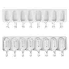 HomeBakers Mart Cakesicle Mould - 8 Cavity Silicone Ice Cream Moulds, for Ice Cream & Kulfi (8 Cavity in Random Color)