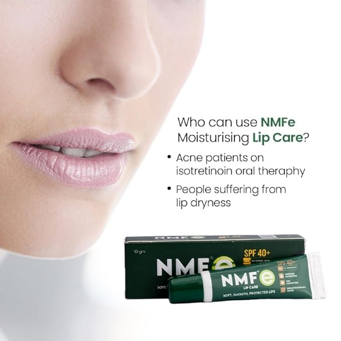 NMFe Moisturising Lip Care 10 Gm | SPF 40+| For Dry And Chapped Lips |Lip balm | Aloe Vera & Vitamin E | Protects lips from dryness & sun damage | Dermatologically Tested