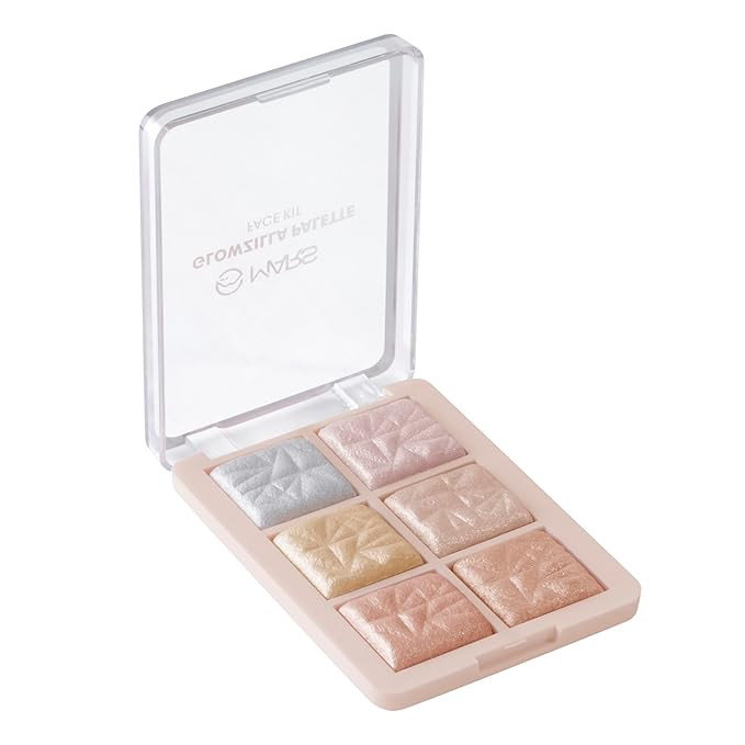 MARS Glowzilla 6 Colour Highlighter Palette | Ultra Blendable & Long Lasting | Blinding Glow (12.0gm) (Shade-01)
