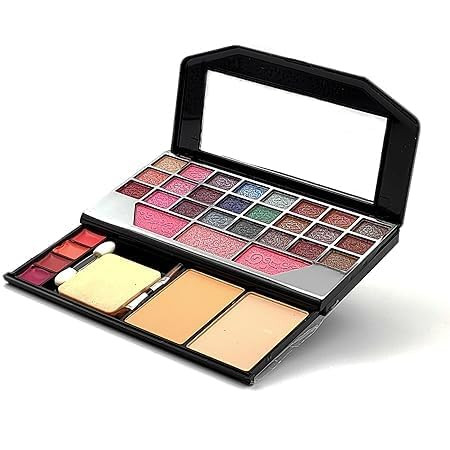 35 in 1 Makeup Kit with 24 Shades Eyeshadow 4 Shades Lipstick Color 3 Shades Blusher 2 Compact Powder 2 Makeup Brushes and Mirror for Women (Multi)