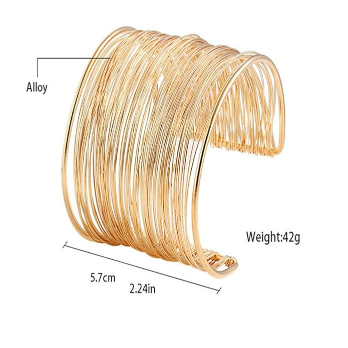 Shining Diva Fashion Non Precious Metal Gold Plated Stylish Kada Bangle Cuff Bracelet for Women