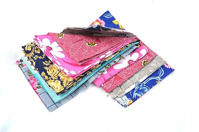 Premium Cotton Blend Pillow Cover 6 Pieces | 17x27 Inches | Multicolour Printed Design | Decorative Envelope Closure Covers