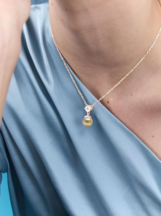 MINUTIAE Pearls Stylish Daily and Office Wear Drop Necklace for Women and Girls | Gifts for Women's| Fashion Jewellery for Women & Girls