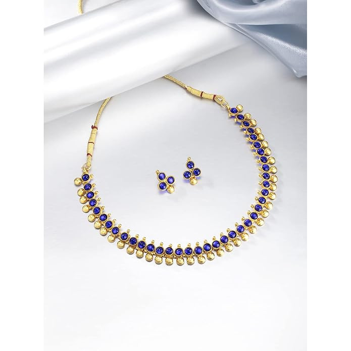 Peora Traditional Ethnic Necklace & Jewellery Set Gift for Women