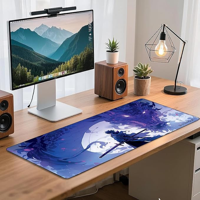 BESTOR Anime Series DragonWarrior Anime Mouse pad with Anti-fray Stitching, Waterproof Surface & Non-Slip Rubber Base Stitched Edges Gaming Mouse Mat for Laptop (60cmx34cm)