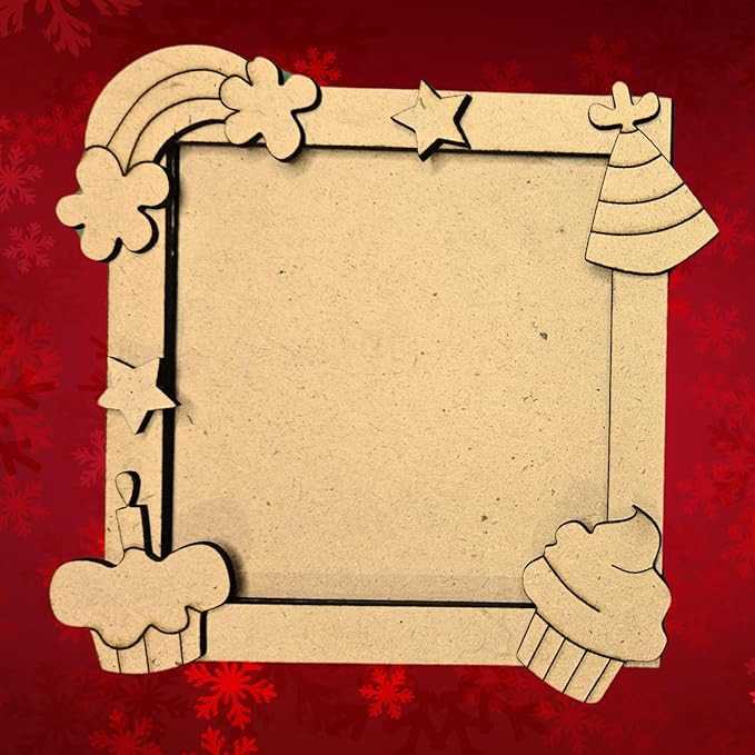 DIY Photo Frame Magnet Kit | Return Gift - Birthday Gift - Party Favor - DIY Activities | Perfect for Kids & Adults (Celebration Theme)