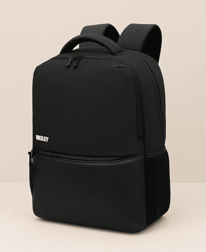 Wesley Milestone 2.0 Casual Waterproof Laptop Backpack/Office Bag/School Bag/College Bag/Business Bag/Travel Backpack (Dimensions:13x18 inches) (Compatible with 15.6" laptop) 30 L, Charcoal black