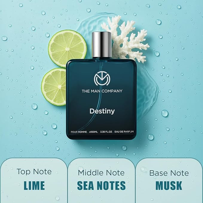 The Man Company Destiny Perfume for Men - 100ml | Premium Long-Lasting Fragrance | EDP for Men (Eau De Parfum) | Gift for Him