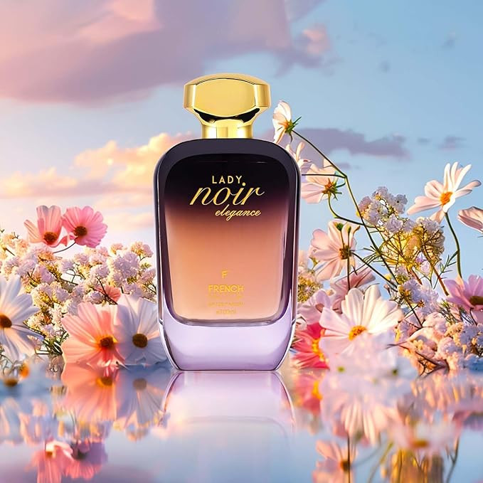 French Factor Lady Noir Perfume For Women With Floral Amber Notes Long Lasting Eau De Parfum Gift For Girls (Pack of 1, 100ml)