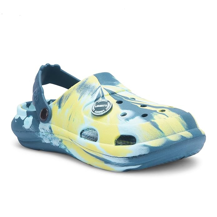 Liberty Lucy & Luke ALEX-02E Casual Slingback Clogs for Kids - Black, Navy Blue & Teal Blue | Slip-On Comfort, Comfortable & Lightweight | Ideal for All-Day Wear | Suitable for Indoors/Outdoors