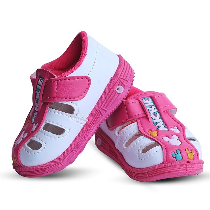 Kids Chu-Chu Sound Musical First Walking Cozy Sandals for Baby Boys and Baby Girls Age 9-22 Months