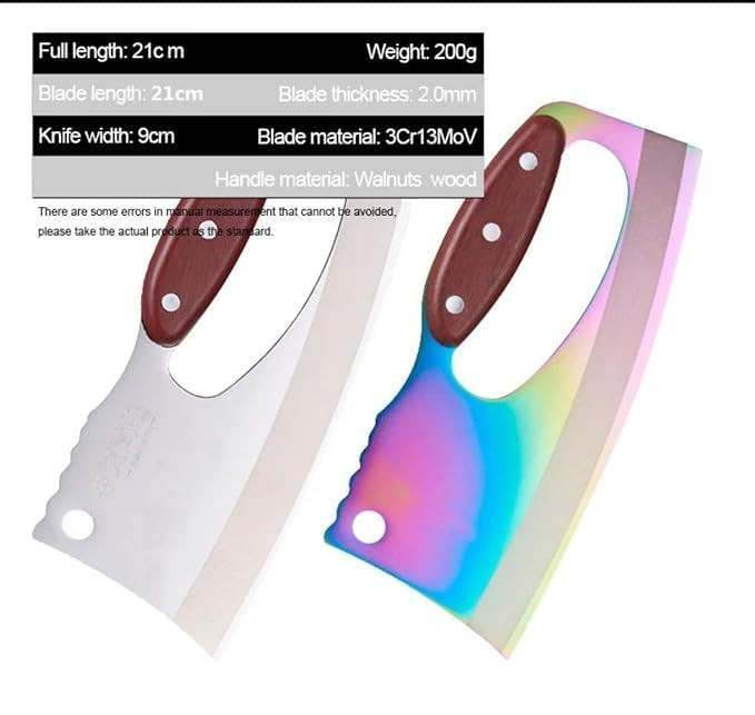 Renesmee Premium Japanese Kitchen Knife with Ergonomic Wooden Handle | Stainless Steel for Meat, Vegetables, Fruits, and More | Ideal for Chopping and Slicing