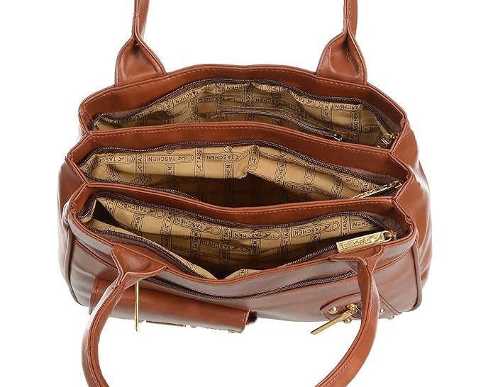 TASCHEN Women Casual Travel/Office Handbag (tan)