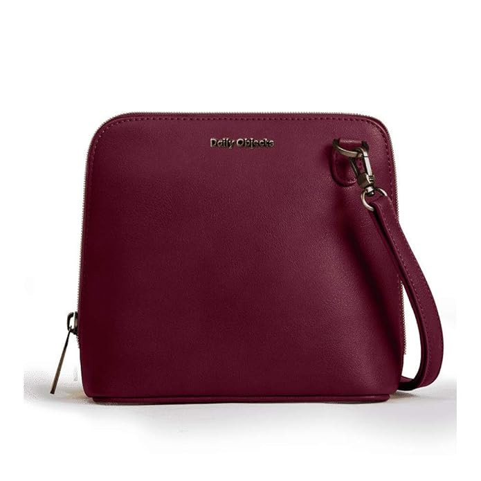 DailyObjects Trapeze Sling Crossbody Bag for girls and women | Vegan leather, Stylish, Sturdy, Zip closure with Adjustable Straps (Multicolour)