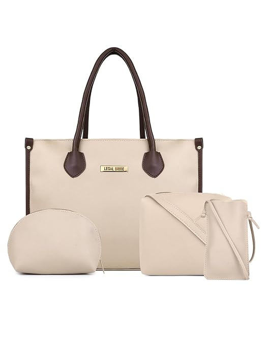 LEGAL BRIBE Textured Tote Bag Combo Of 4