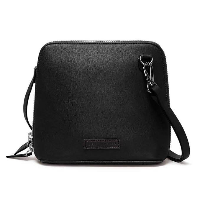 DailyObjects Trapeze Sling Crossbody Bag for girls and women | Vegan leather, Stylish, Sturdy, Zip closure with Adjustable Straps
