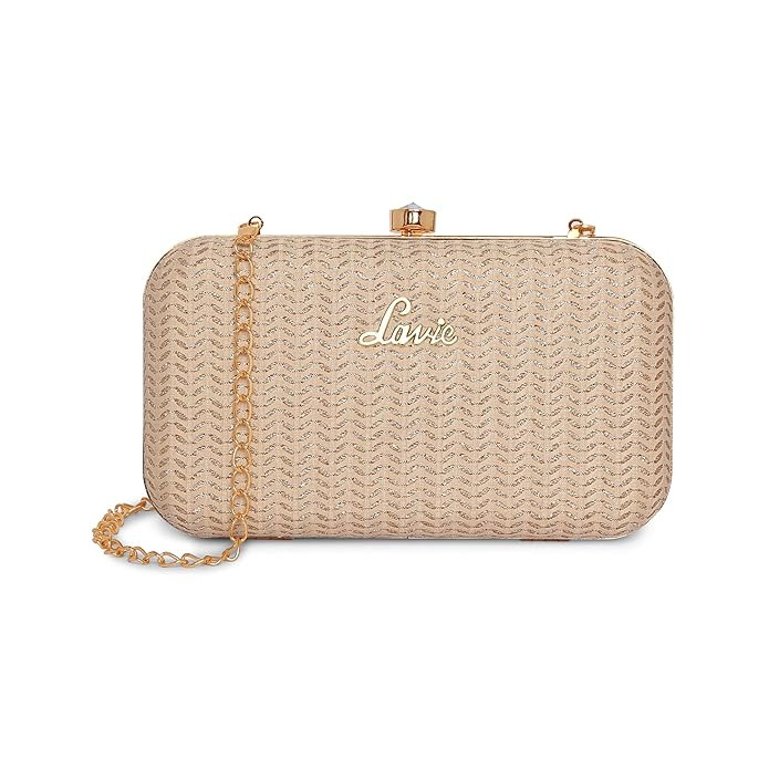 Lavie Women's Sparkle Framed Clutch | Ladies Purse Handbag