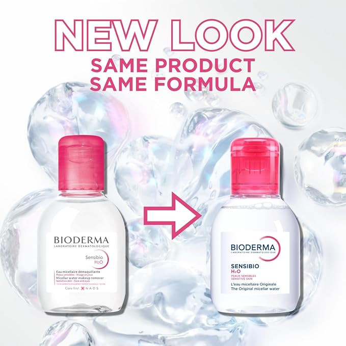 Bioderma Sensibio H2O Daily Soothing Cleanser, Make up Pollution & Impurities Remover Face Eyes Sensitive skin, 100ml