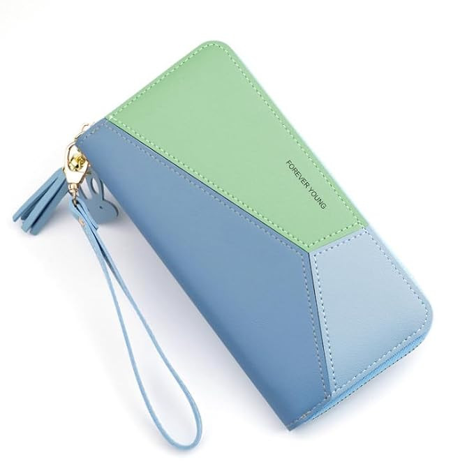 Valerie Women Wallet Wallet for Women and Girls | Zipper Wallets Leather Credit Card Holder (Blue)