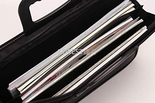 Istara Multipurpose Professional File Folders for Certificates,Documents Holder,Document Bag, Portfolio, Executive File A3 Size/Legal Size Documents Holder for Home, Office, School (Black)