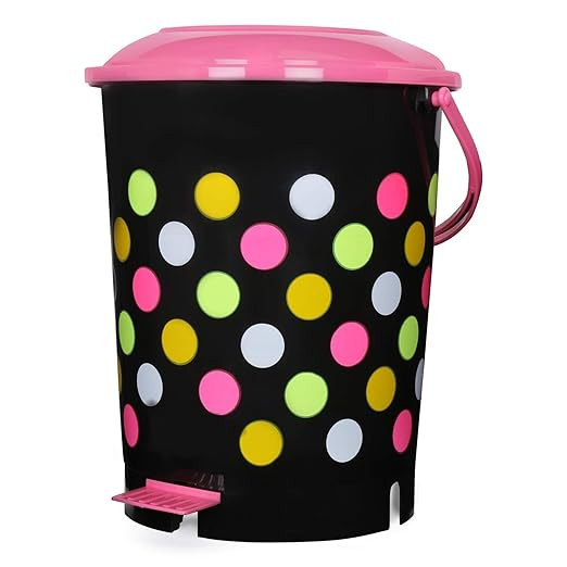 AIR O MATIC New Modern Lightweight Pedal Dustbin for Home and Office - 12 LTR (PINK)