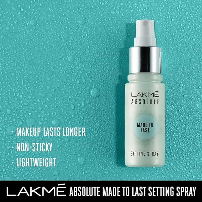 LAKMÉ Absolute Made to Last Setting Spray, 60 ml (Pack of 1), White, Matte Finish
