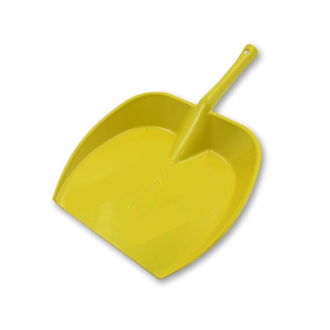 Dustpan with Long Handle, Dust Collection Dust Pan Tray for Kitchen, Home, Office, Bathroom Etc (1 Pc/Multicolor)