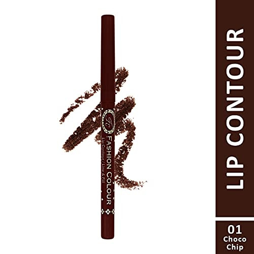 FASHION COLOUR Lip Liner | Lip Contour | Line & Fill | Waterproof | Long Lasting | Smudge-proof & Transferproof | Matte Finish | 10gm | Choco Chip